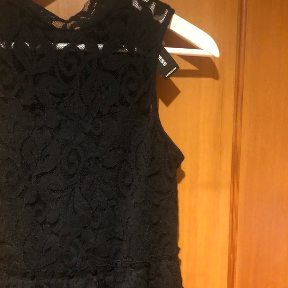 Express | Lace Peplum Top - Picture 2 of 7